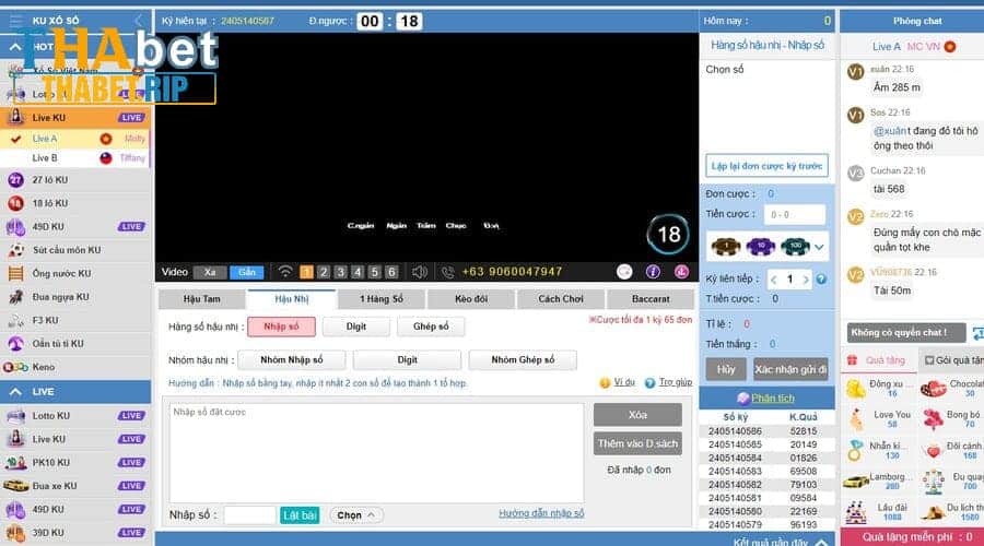 Sảnh xổ số Thabet ấn tượng với tỷ lệ cược khủng