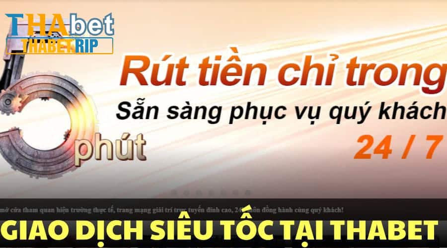 Rút tiền Thabet trong 5 phút